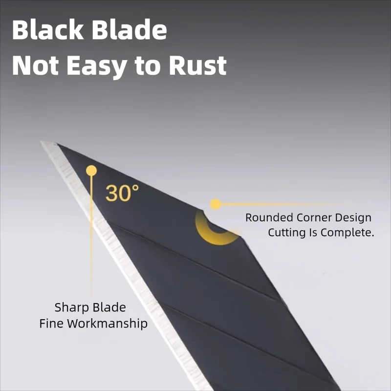 ديلي مكافحة التأثير سكّين متعدّد الاستخدامات قابل للسحب الذاتي قفل الة قطع الورق العملي الفن سكين مكتب لوازم مكتبية #3