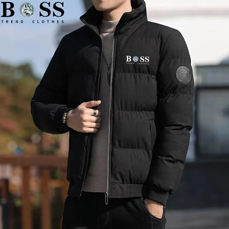 Men's TREND CLOTHES Luxury Cotton Winter Coat Jacket 2025 Trend Clothes Casual Warm Windproof Brand Clothing Fashion