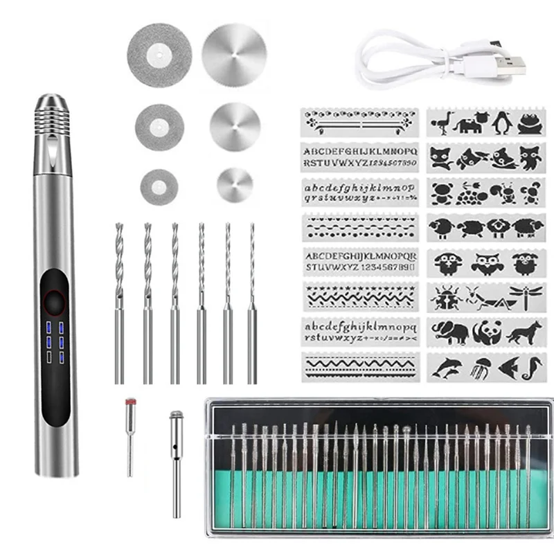 Y17A Engraving Pen, Customizer Engraving Pen, Engraving Pen For All Materials,Cordless Engraving Pen Kit Engraving Tool Set
