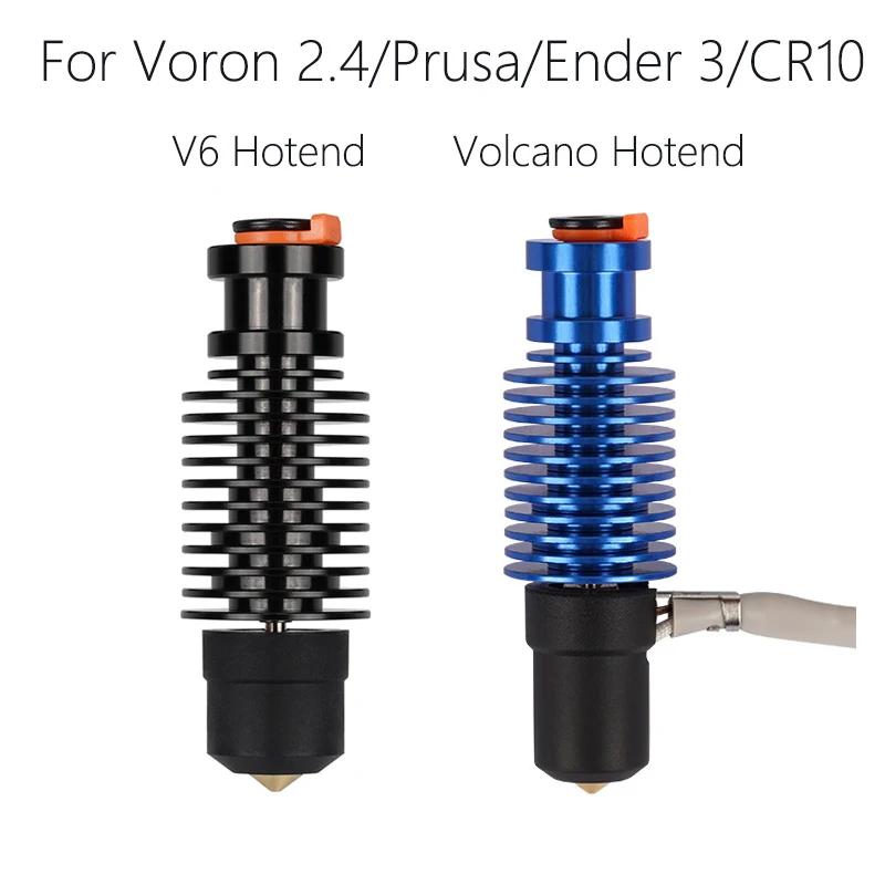 

24V 50W 60W Volcano Hot End V6 Hotend For Voron 2.4 3D Printer Ceramic Heating Core Print Head For Voron Prusa Ender 3 CR10 MK3S