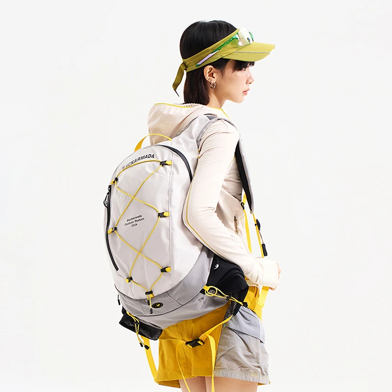 24L Outdoor Color Block Travel Sports Backpack Lightweight Hiking Mountain Backpack