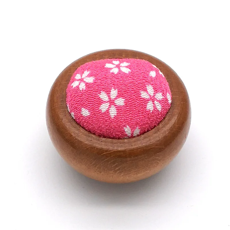 1Pcs Wood Bottom Base Needle Pin Cushion Pillow Holder Sewing Craft Stitch