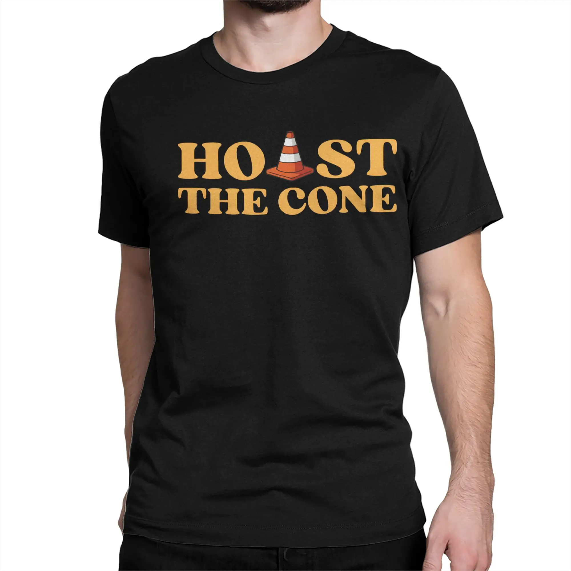 Hoist The Cone T-Shirt Men Women  Vintage Cotton Tees Round Collar Short Sleeve T Shirt Summer Clothing