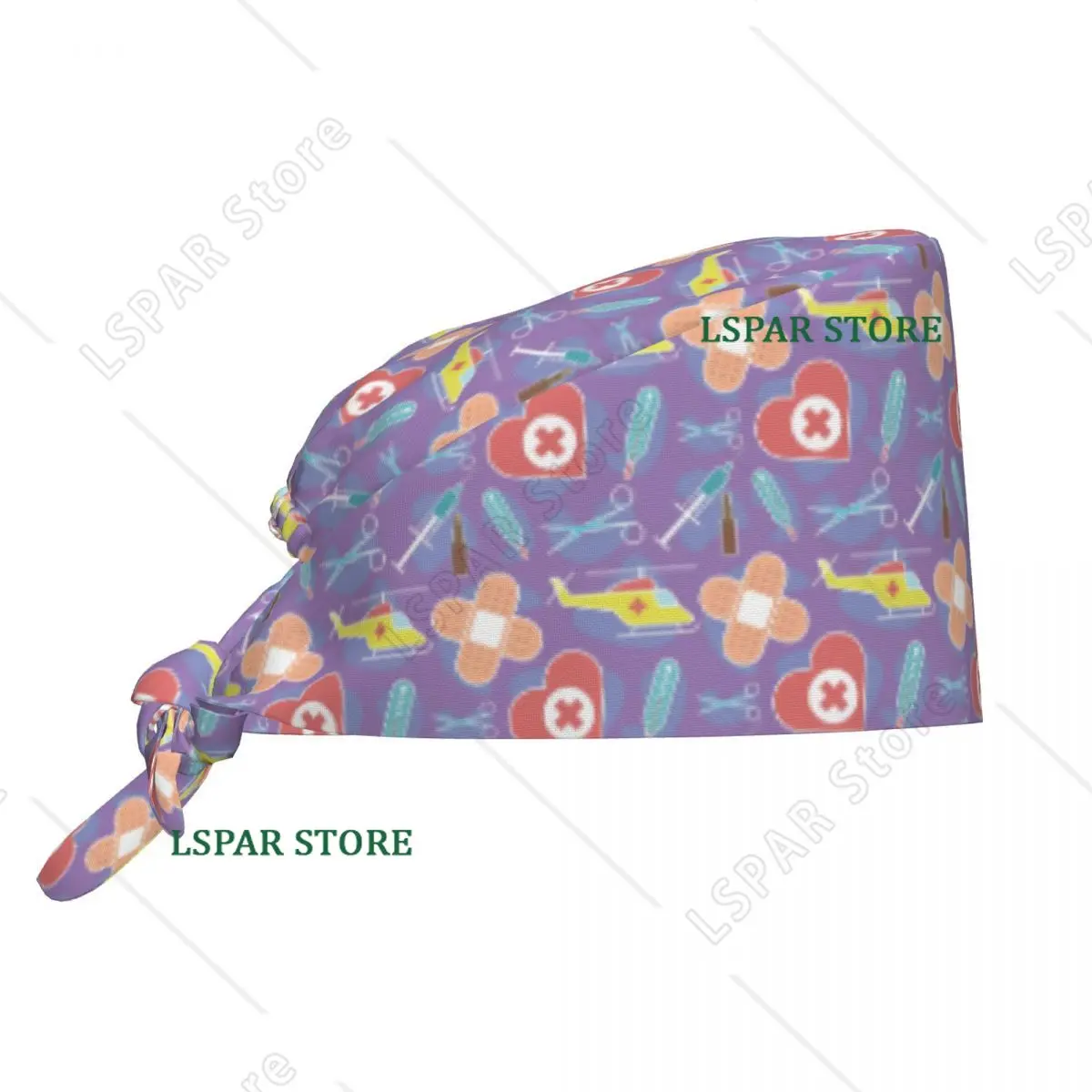 Custom Adjustable Funny Colorful Nurse Elements Working Hat Health Care Nursing Scrub Caps Scrub Nursing Doctor Surgeon Cap