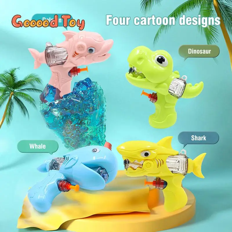 Mini Water Guns Dinosaur Water Gun Animal Shark Toy Swimming Outdoor Beach Bathroom Splashing Spray Water Toy for Kids Baby Gift