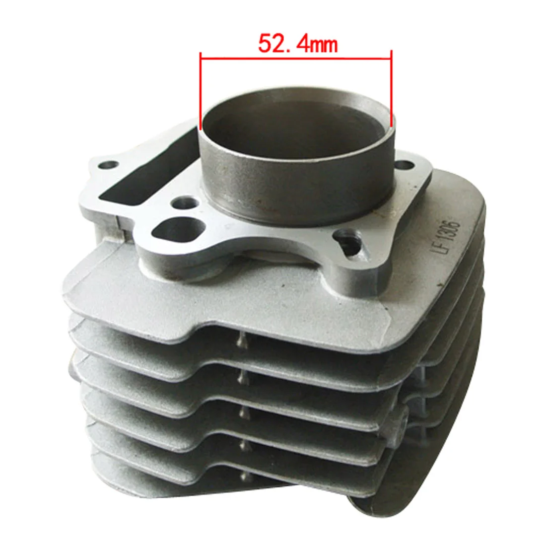 52.4mm Cylinder Head Barrel Fit 110 120 125cc 4-Stroke Lifan Honda ATV Pit Dirt Bike Go Kart