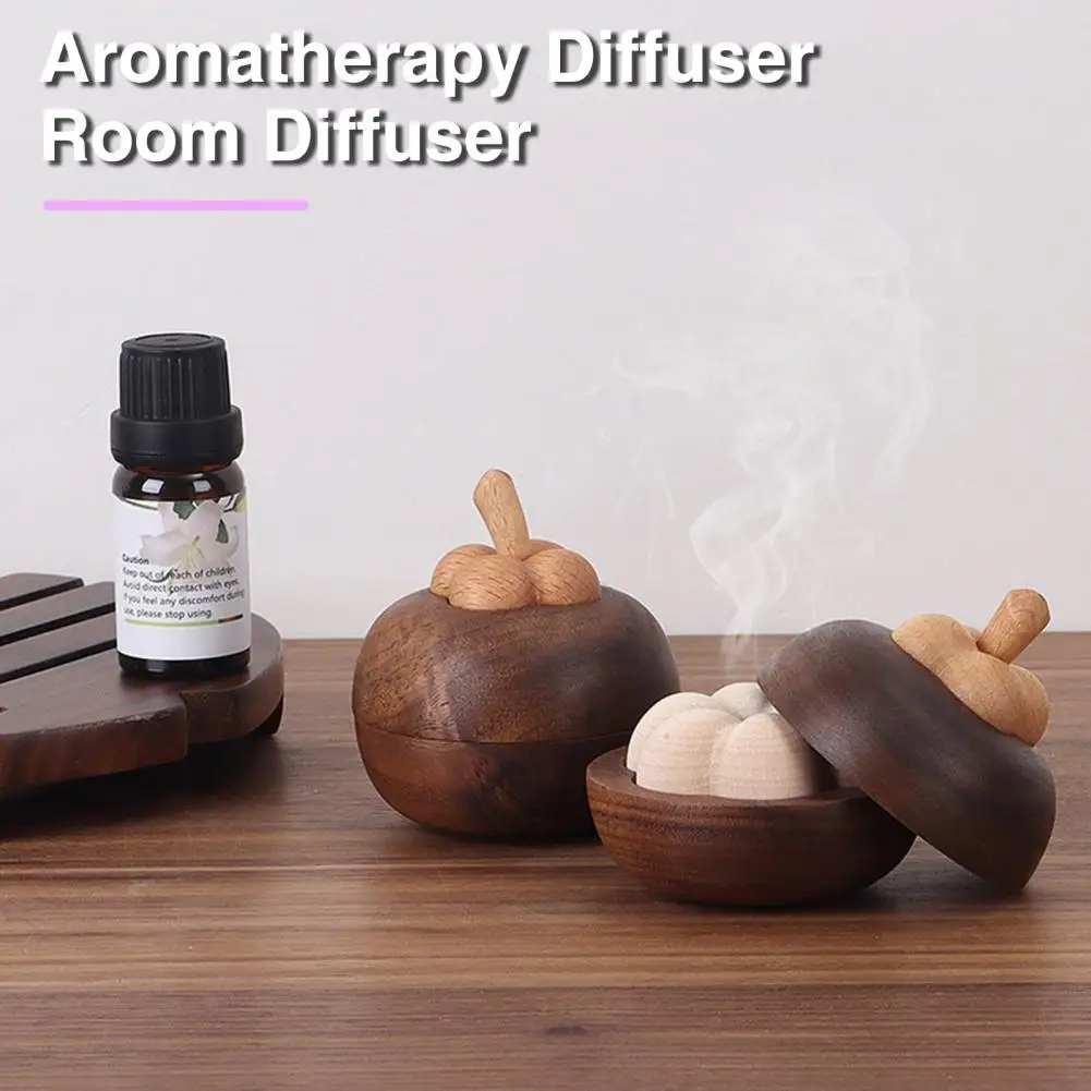 Mangosteen Aromatherapie Geurverspreider Ornament Beukenhout Creatieve Etherische Olie Diffuser Huishoudelijke Luchtreiniger Diffuser