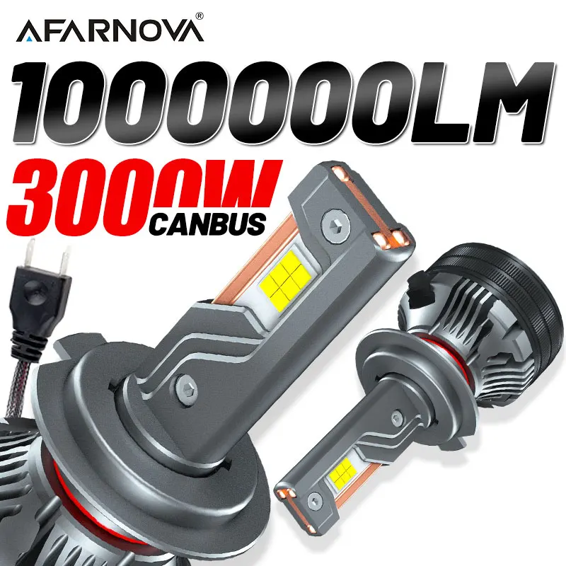

3000W H7 Led Car Headligh Bulbs 3 Copper Tube 4300K 6000K Led 7035 CSP Lights For Car H4 H11 H1 H3 H8 9005 9006 9012 Auto Bulbs