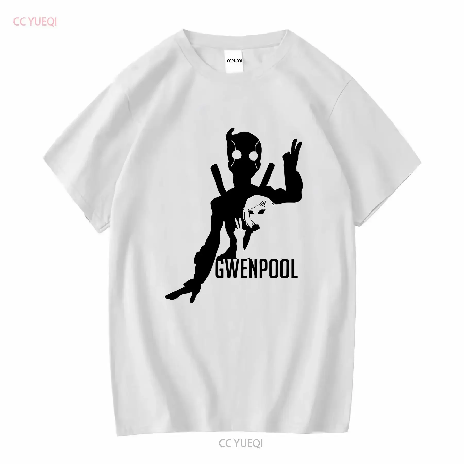 Camiseta inspirada en Gwenpool Adulto disponible en una variedad de colores Mangas largas o cortas Vintage Lavado Casual Gráfico transpirable