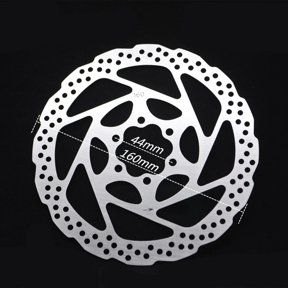 Mechanical Rear Disc Brake Set 160mm Stainless Steel Aluminum Rotor Six Screws Dual Knob Pad Adjustment Align Caliper