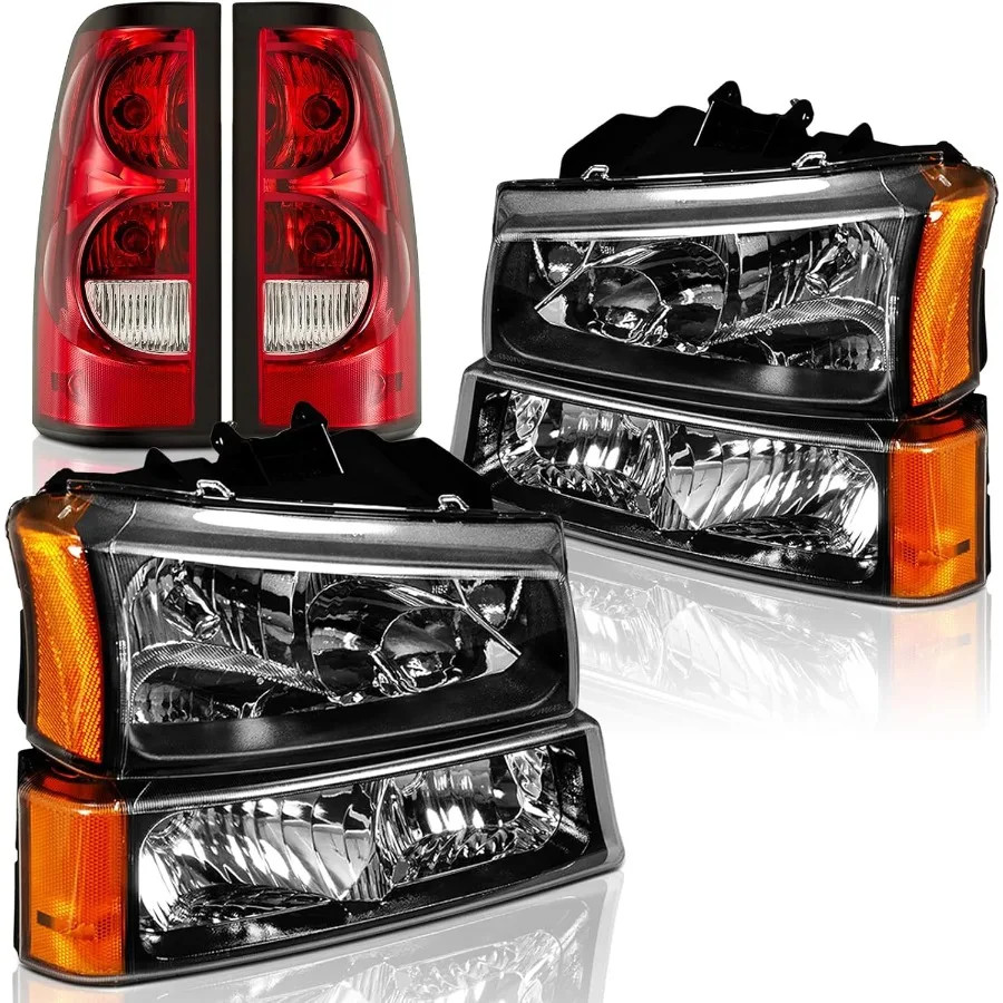 

Комбинированные фары и задние фонари в сборе для Chevy Silverado 1500 2500 3500 2007, замена Chevy Silverado Classic 2003-2006 годов H