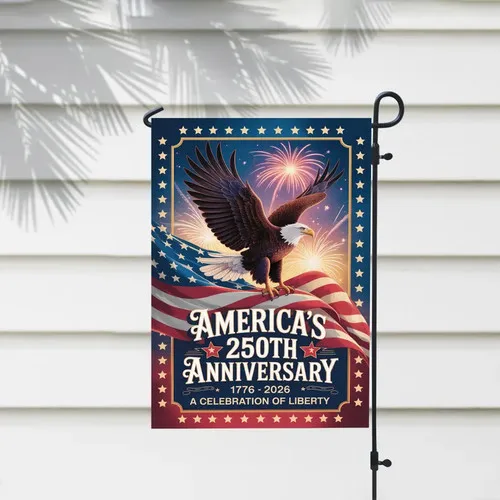 Years America Garden Flag Outdoor Decor Patriotic House Yard Banner UUI GGX