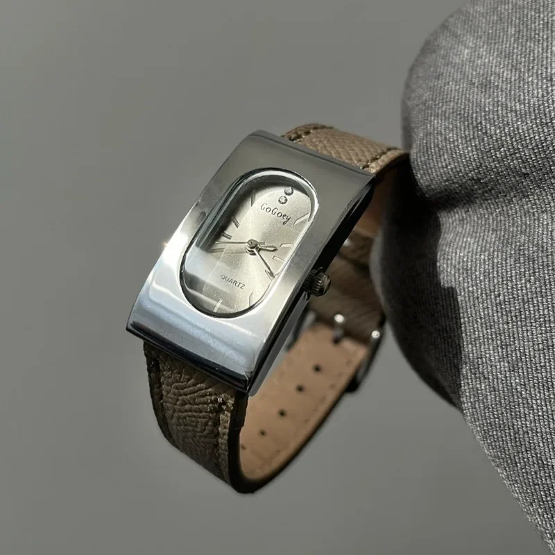 

Горячая распродажа! Брендовые женские винтажные часы, прямоугольные кварцевые, идеальный модный подарок, корейский стиль, Reloj Mujer