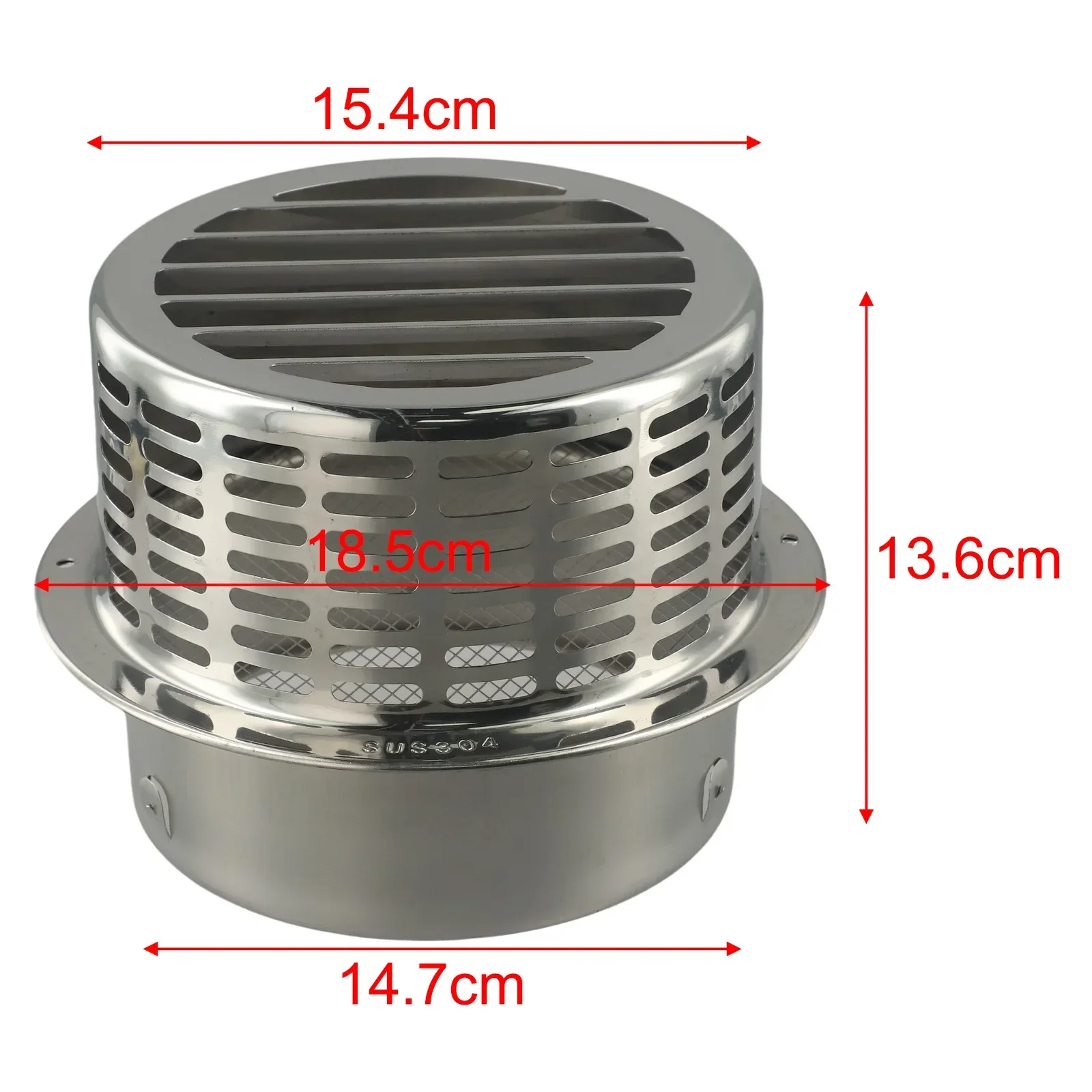 Accessory Chimney Cap Hard Feeling Stainless Steel Water Heater Chimney Cap 1PCS Durable Exterior Wall Air Outlet Pipe