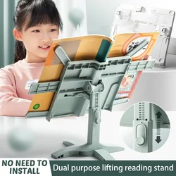 Adjustable Reading Bookshelf Lifting Landing Reading Stand Portable Book Holde Support Multifunctional Document Shelf For Home