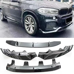 For BMW X5 F15 M Sport 4 Door 2014 2015 2016 2017 2018 Front Bumper Spoiler Lip Gloss Black Car Lower Splitter Protector Blade
