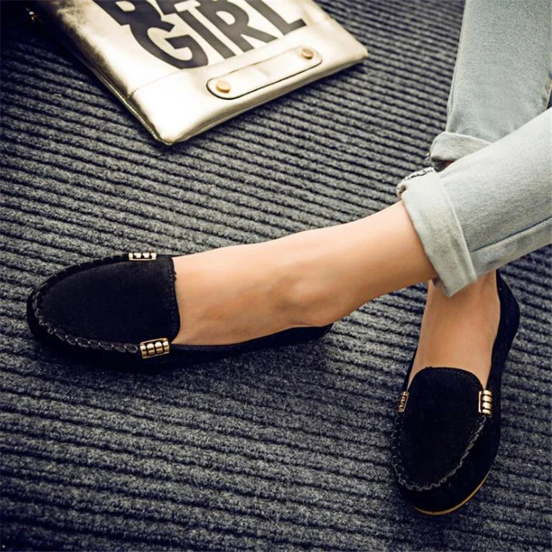 Mocassins Plats Décontractés en Denim Souple pour Femme, Chaussures à la Mode, Printemps Automne 2024