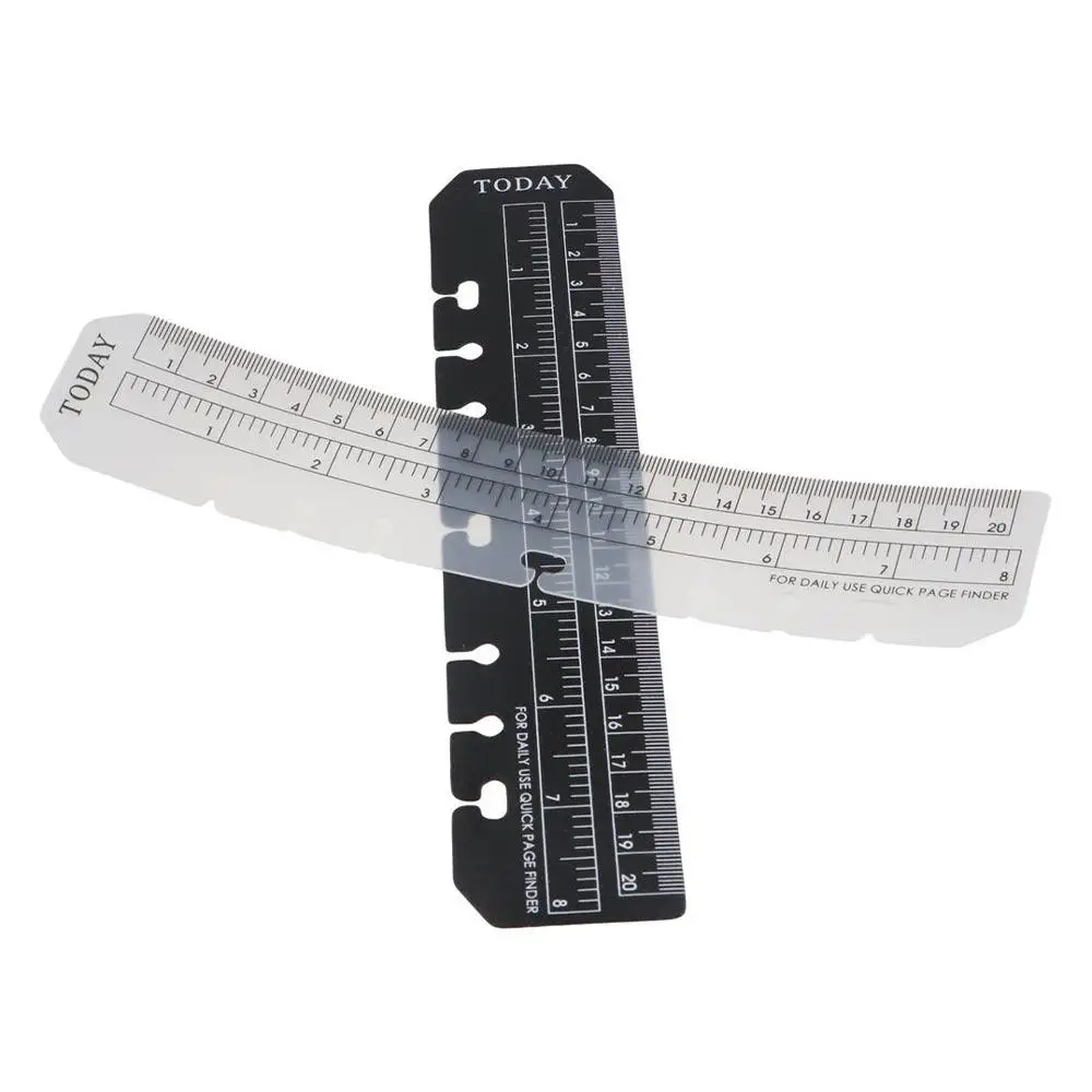 Régua de Medição A5 A6 A7, Régua Reta, Régua de Índice, Separador, Régua para Desenho Técnico, Régua Marcadora para Caderno de Folhas Soltas