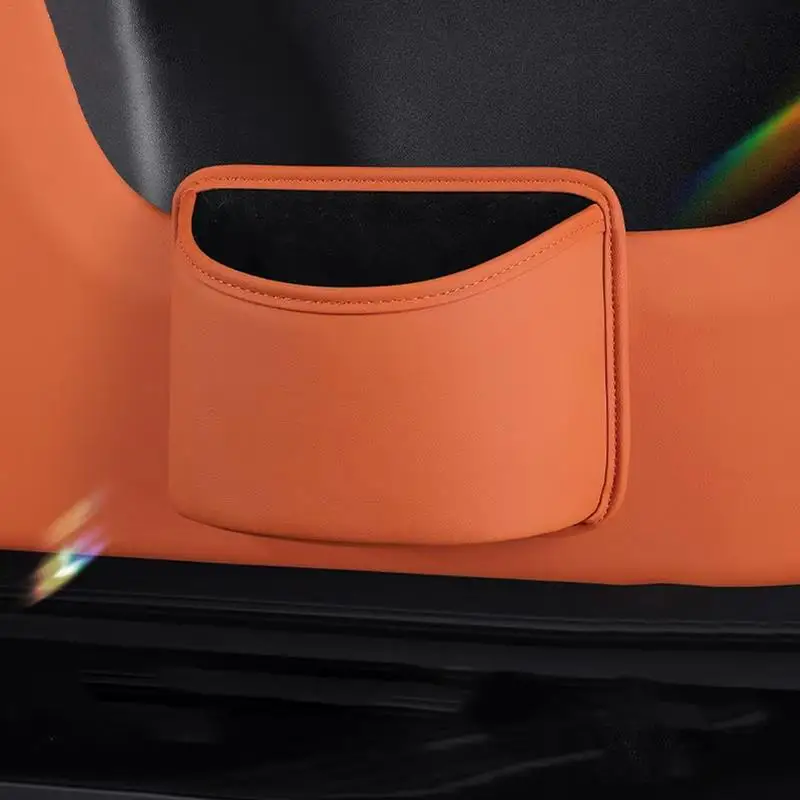Car Trash Can For Back Seat Auto Trash Can Interior Car Garbage Bin Car Organizer Leakproof Multipurpose Car Organizers image 3