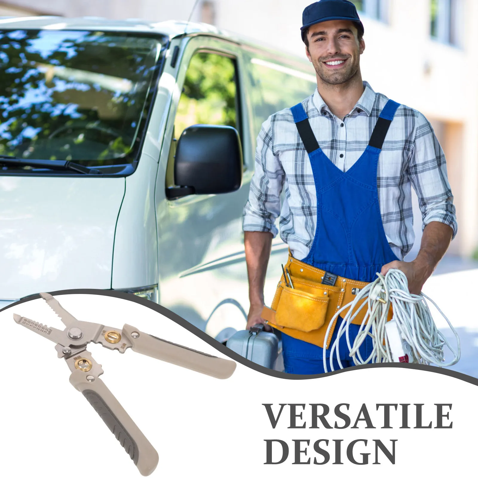 

Heavy Duty Wire Stripper Tool Multi Functional for Various Wire Sizes Fast Accurate Stripping Electrical Pliers Universal Cable