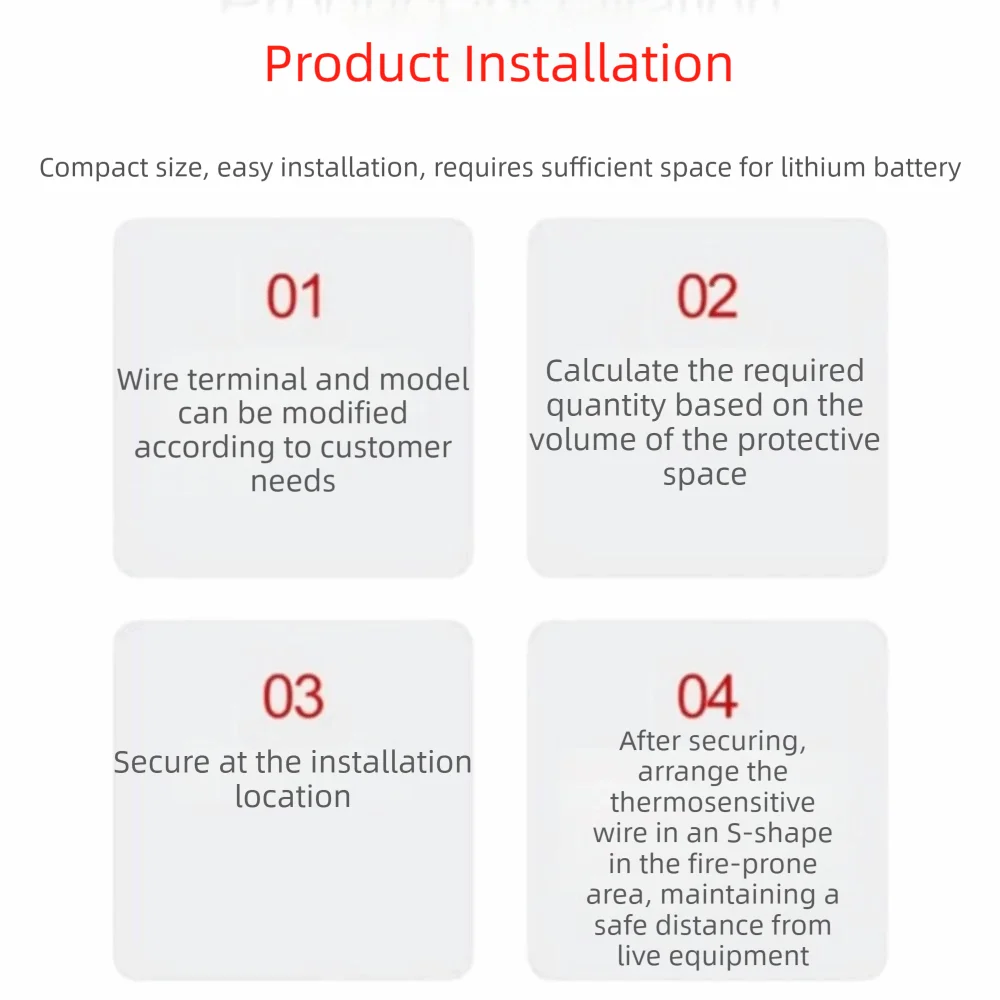 Dual-Line Design Flame Retardant Device Flame Retardant Automatic Activation Automatic Fire Extinguishing Sticker Non Pollution