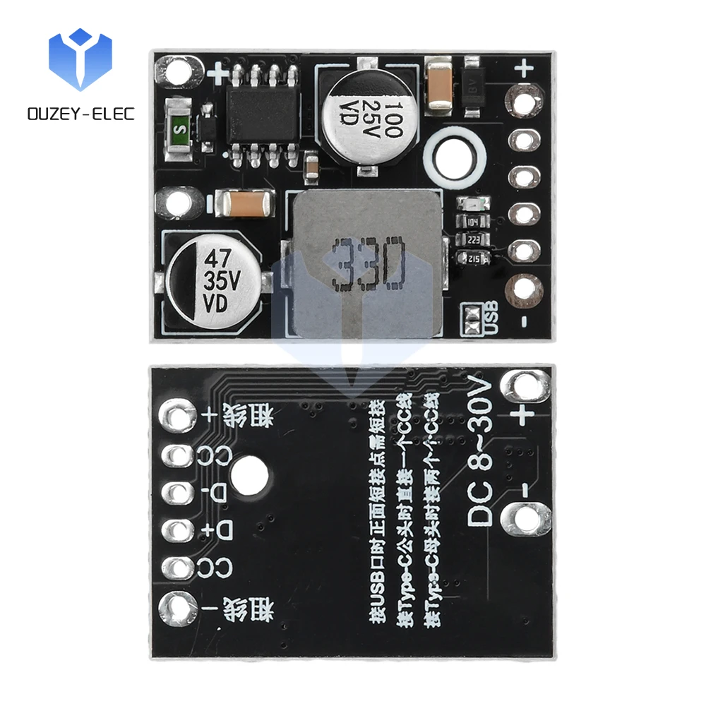 PD 45W Fast CHARGING โมดูล Fast CHARGING BOARD DIY Fast Charger บอร์ดหลักสนับสนุนหลาย Fast CHARGING Protocols