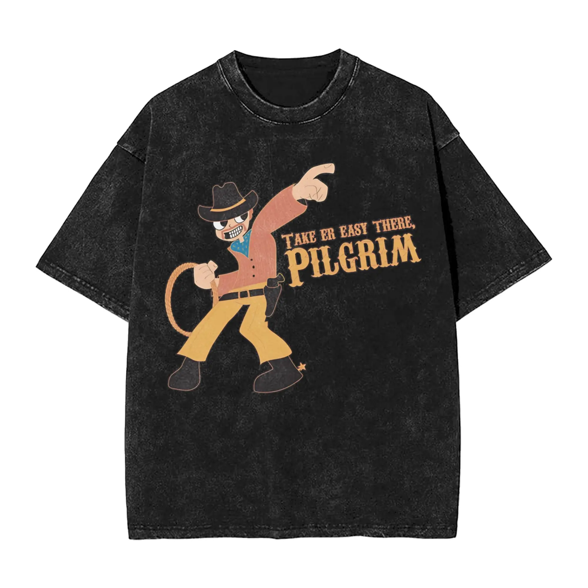 Summer Duke Scotts Pilgrims vs The World Washed Shirts Merch Harajuku T-Shirt  for Men Women Tees