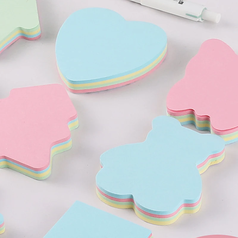 

1000sheet Sticky Note Fluorescent Color Teaching Incentive Supplies Office Study Notes Student Sticky Notes Tear-off Message TMZ