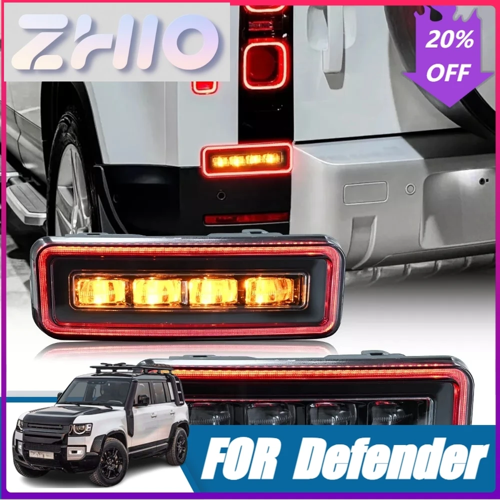 Fit LED Reversing Light for Land Rover Defender 90 110 L663 Reversing Lights Dynamic Turning Signal Easy installation without de