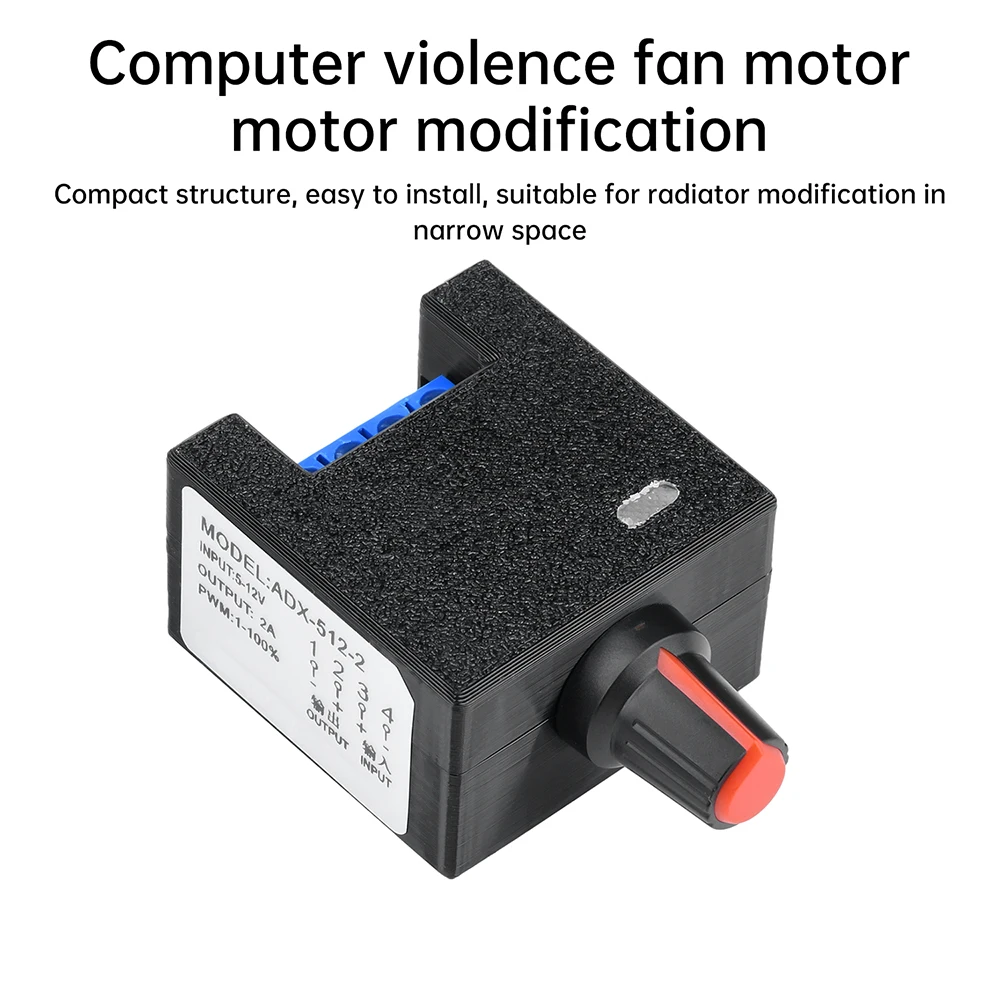 Fan Motor Modification DIY Water Cooling Radiator PWM Speed Controller Laptop Cooling Violent Fan Brushless Motor DC 5-12V 2A