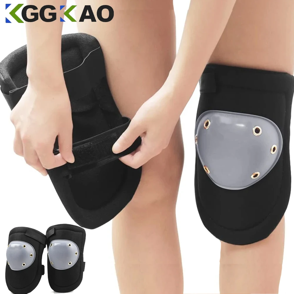 Professional Knee Pads Men Floor Work, Durable Construction Adjustable Knee Pads for Flooring, Gardening, Cleaning, Constructing