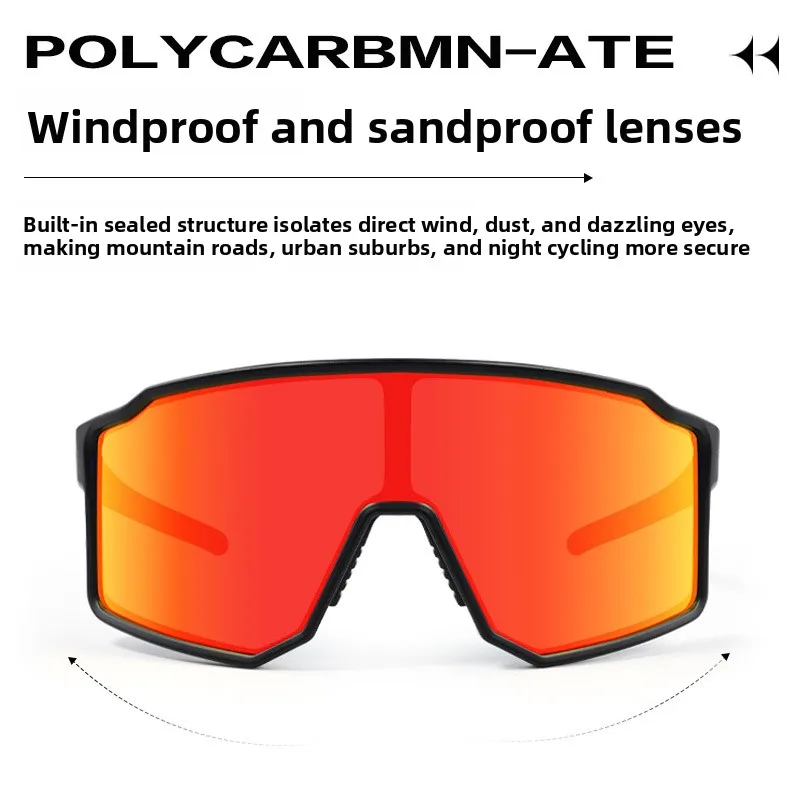 Outdoor Polarized Cycling Goggles UV400 Anti-UV Windproof Eyewear for Marathon Running Hiking