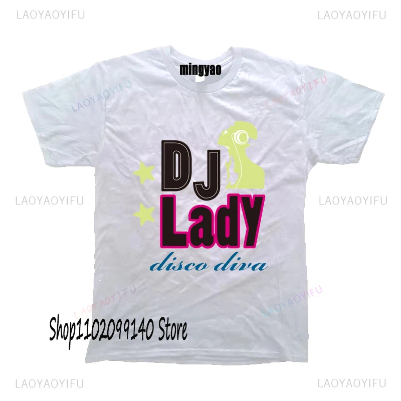 Dj Headphones T Shirts Graphic Streetwear Short Sleeve O-Neck Harajuku Music Techno T-shirt Funny Mens Clothing for ladies