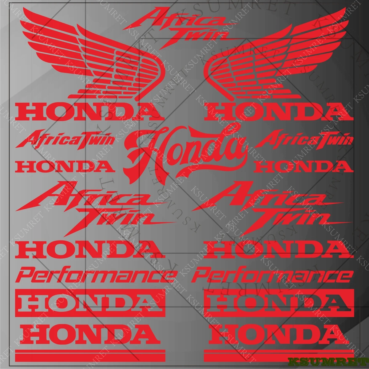 

For Honda African Twin accessories stickers Motorcycle Sticker Helmet Wings Logo exhaust Performance Waterproof