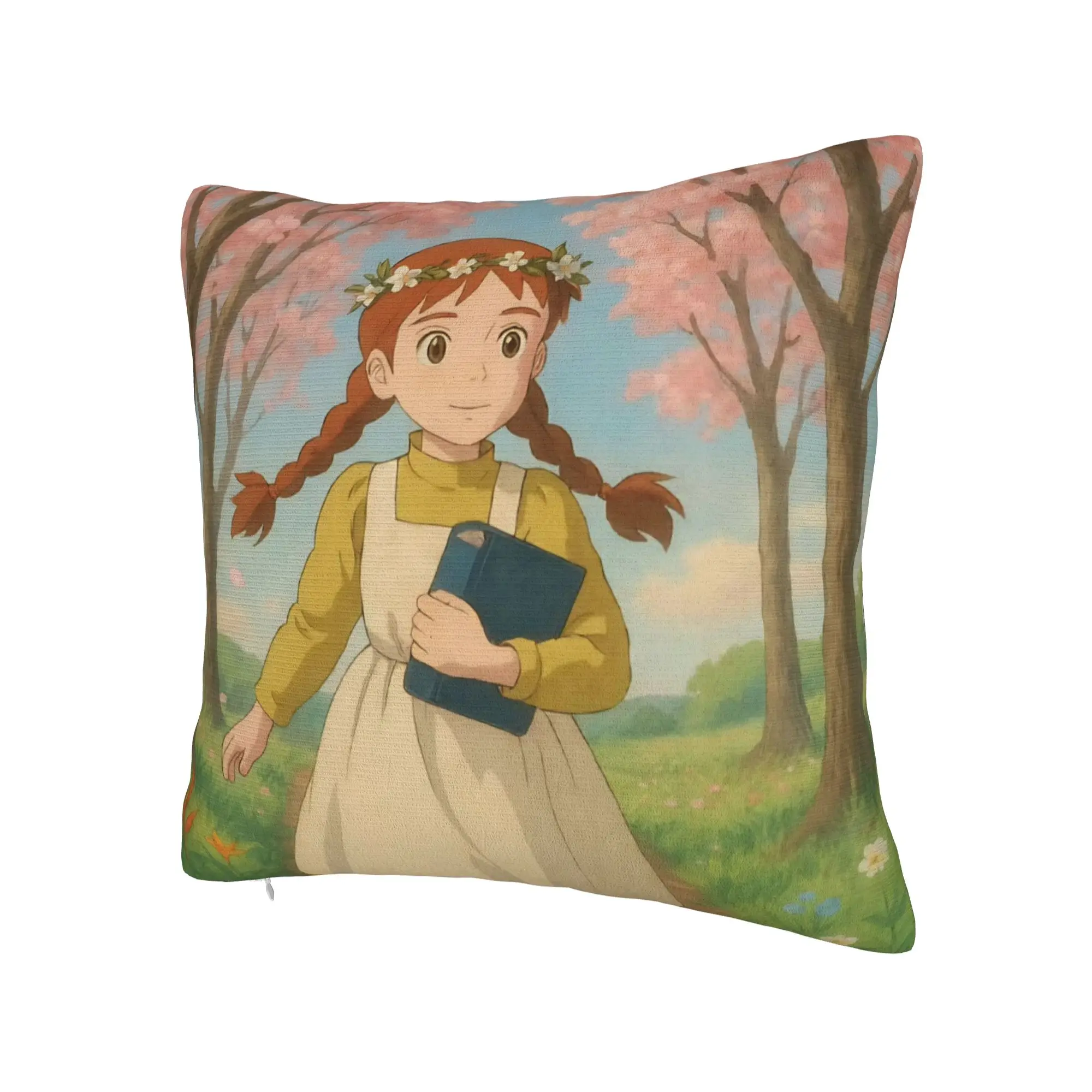 A-Anne Shirley Cartoon Pillow Covers Stuff Printed Cushion Cover Decoration  Throw Pillow Case Cover Seater Multi Size