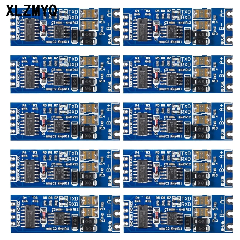 10-30pcs TTL To RS485 Module Hardware Automatic Flow Control Module Serial UART Level Mutual Conversion Power Supply DIY Kit