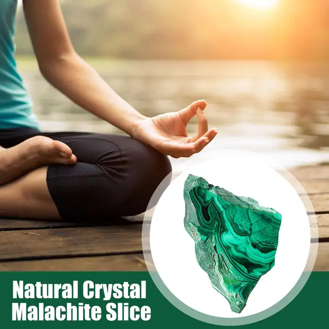 Natural Crystal Green Eyes Malachite Raw Stone Healing Stone Divination Slab Mineral Specimen Home Ornament Decoration 2