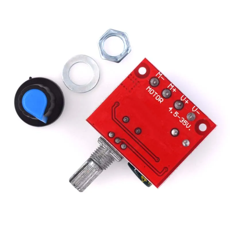 Mini DC Motor PWM Speed Controller, DC 5V-35V 5A Speed Adjustable Switch Module, 6V 12V 24V Variable Voltage Regulator