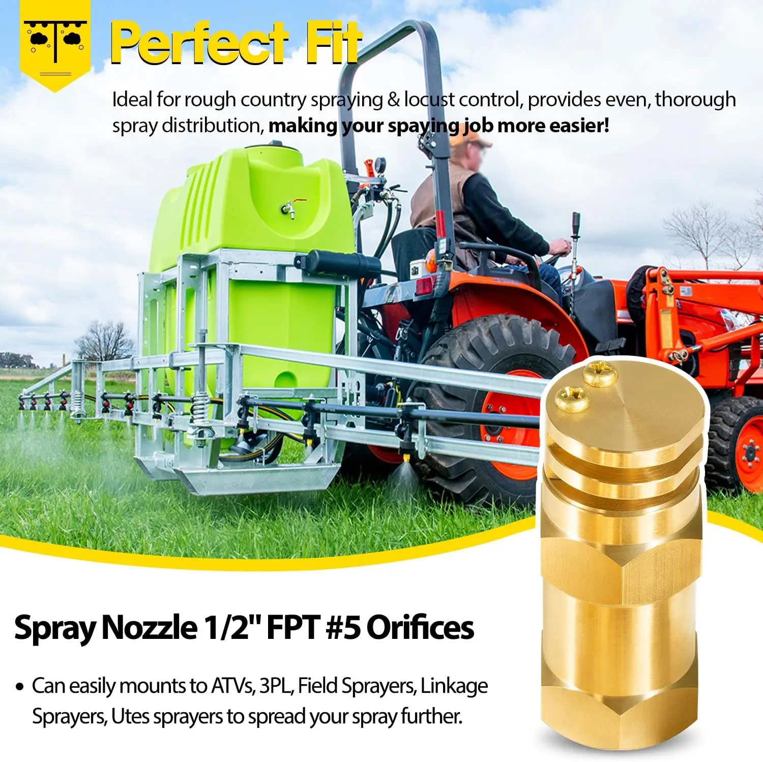 TML Boomless Spray Nozzle 1/2