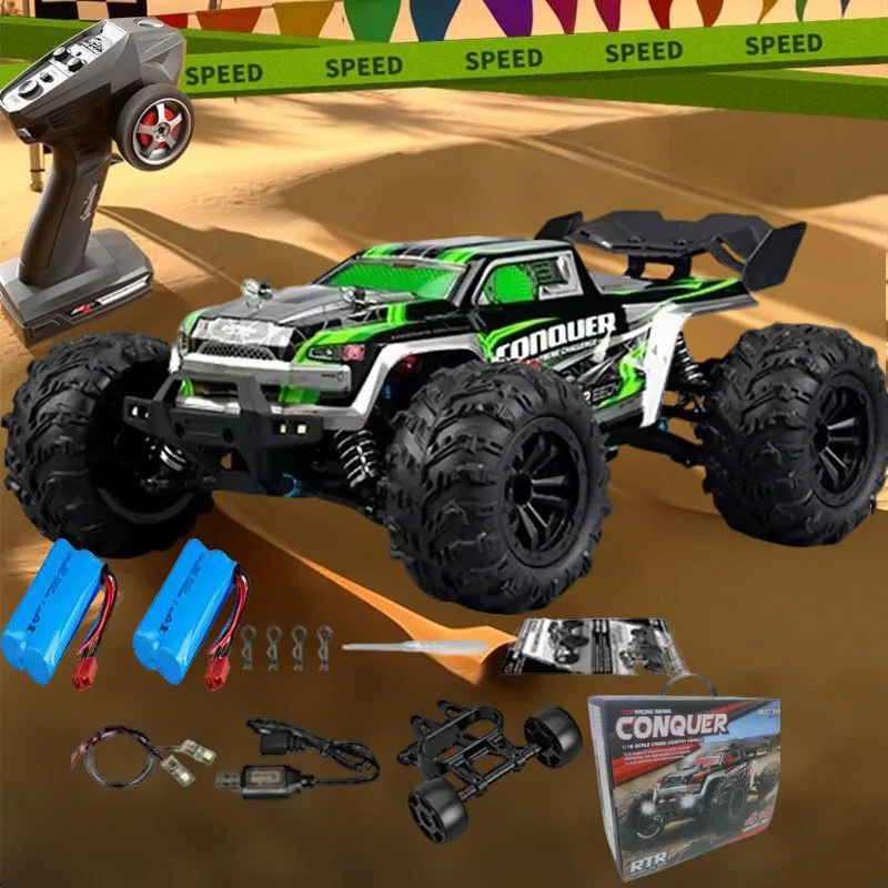 "1:16 4WD RC auto (50 km/u): LED-verlichting, off-road hogesnelheidsdrift. Voor jongens en terreinfans. Monstertruck speelgoed – Kerstmis en nieuw