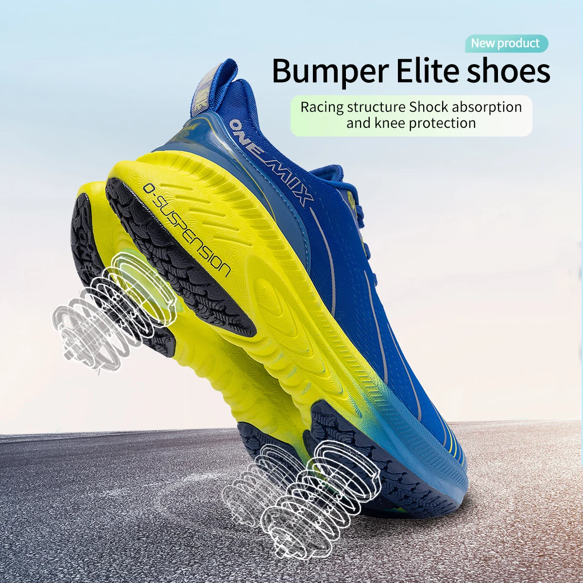 ONEMIX Buty do biegania dla mężczyzn Outdoor Fitness Buty sportowe Antypoślizgowa amortyzacja Ultralekkie wsparcie Komfortowe męskie tenisówki