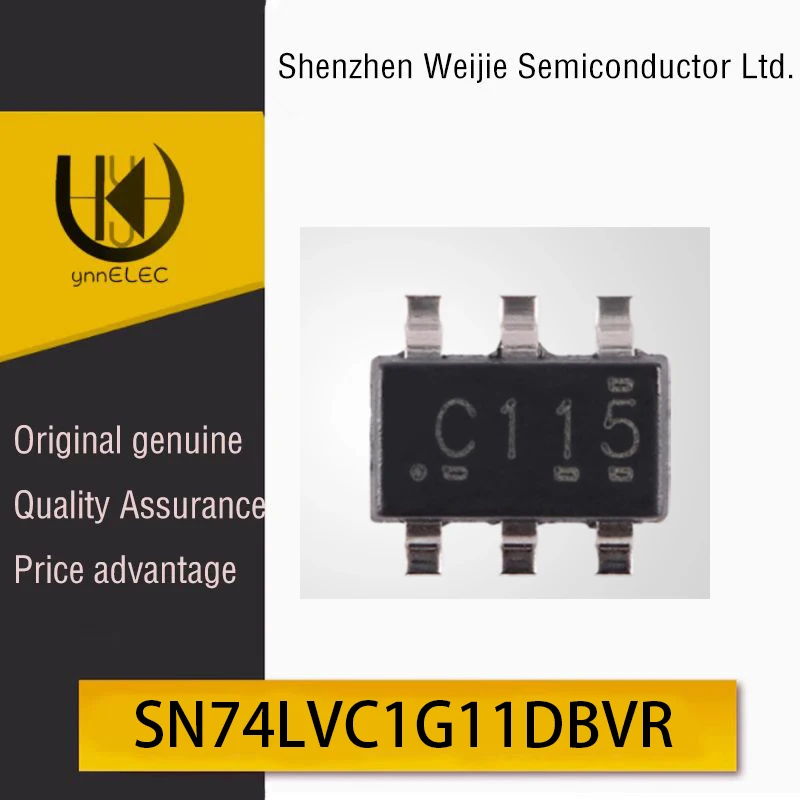 Genuine Original SN74LVC1G11DBVR SOT-23-6 Single-Channel 3-Input Positive AND Gate Chip Silkscreen Marking: C115