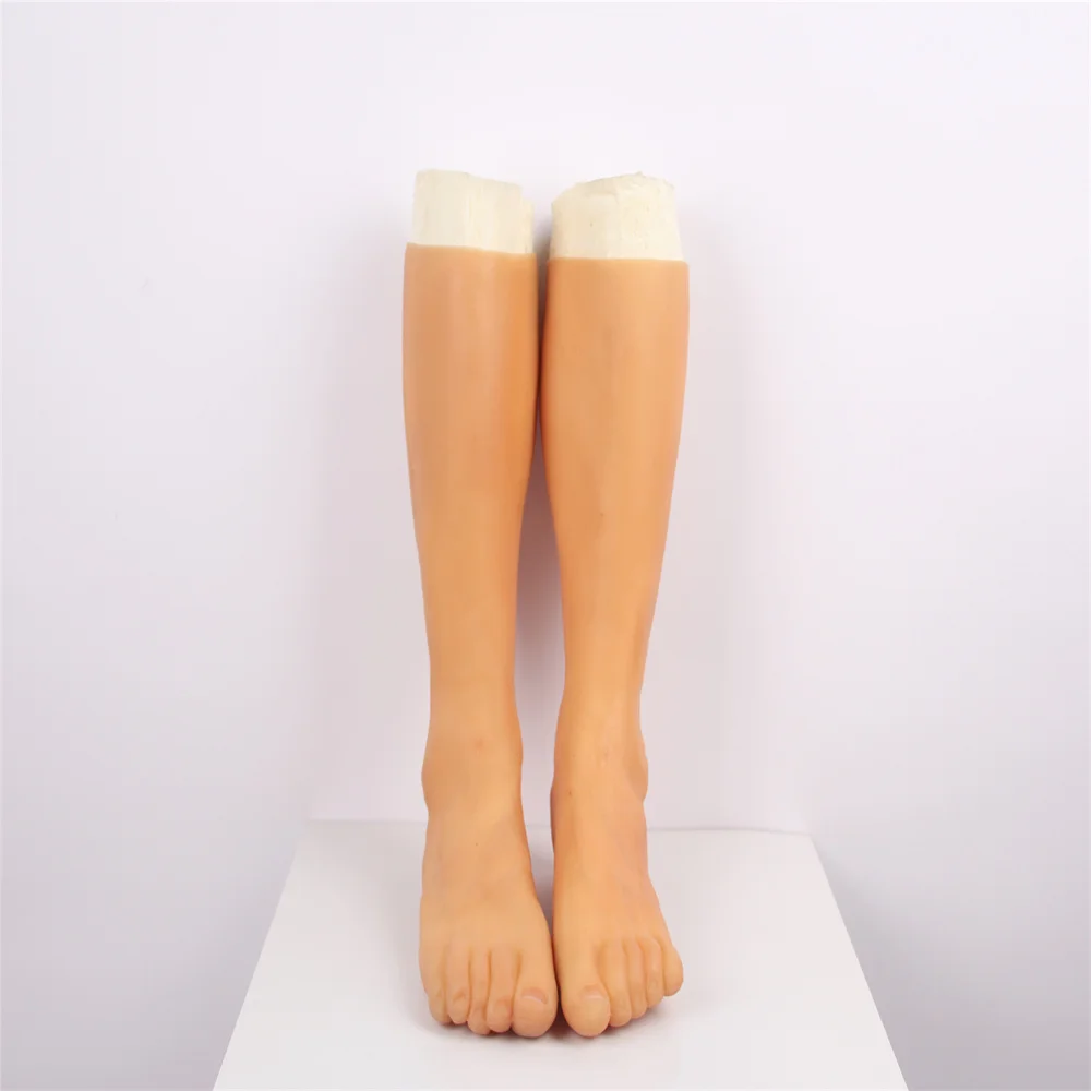 Imagem -02 - Luvas Reais Unisex Silicone Tpe Corpo de Manequim do pé Feminino Adereços Protéticos Mágicos da Criança Cosmetologia Médica E181 40*25cm