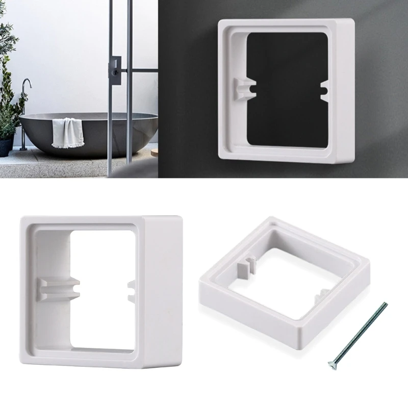 

Single Light Switches Spacer Socket Surround Cover for Enhanced Wall Mounting 37JD