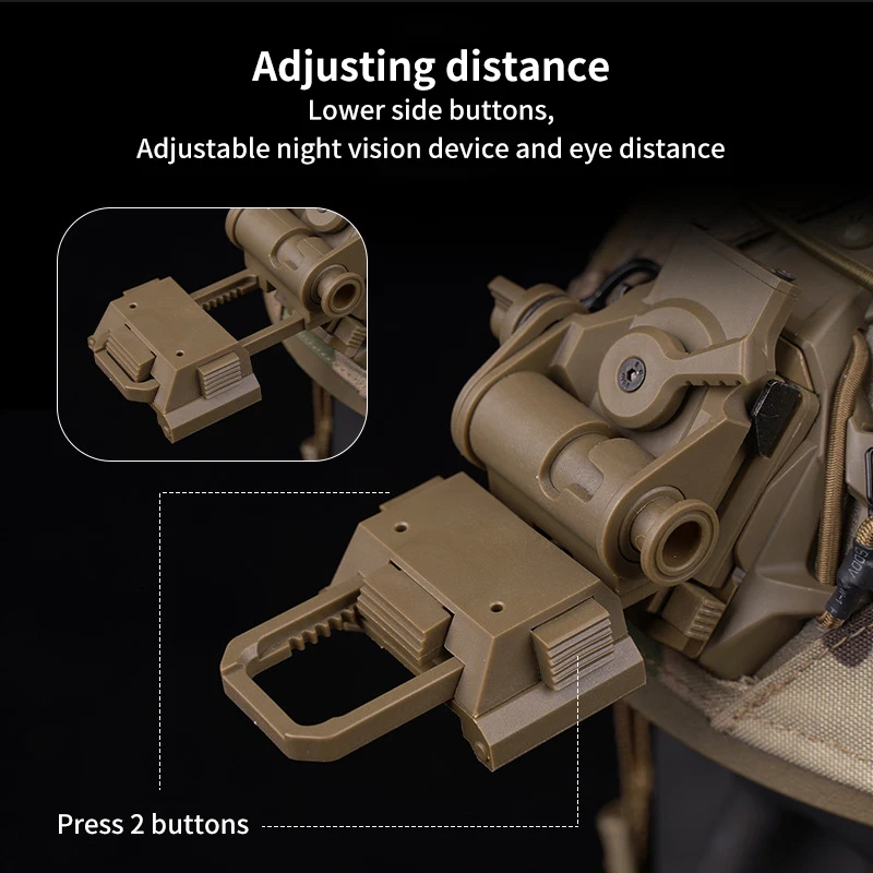 

Держатель для шлема L4G24 NVG, складной кронштейн для очков ночного видения, Нейлоновый, для PVS15, PVS18, GPNVG18