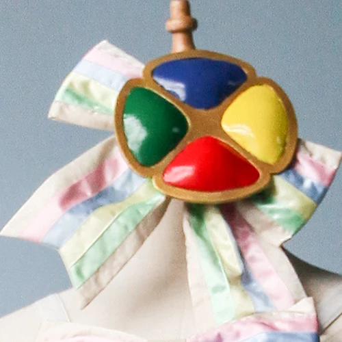 جديد Hinamori Amu تأثيري حلي هالوين عيد الميلاد لعب الأدوار حفلة كوميدية جديدة S-XL أزهار لطيفة الزفاف PaleGold