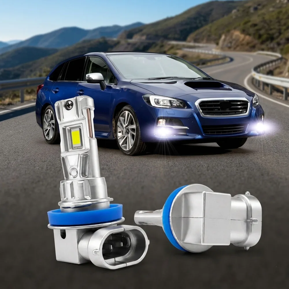 6000K White LED Front Fog Light Bulb For Subaru Levorg 2014 2015 2016 2017 2018 2019 Car Driving Lamp Waterproof Auto Parts
