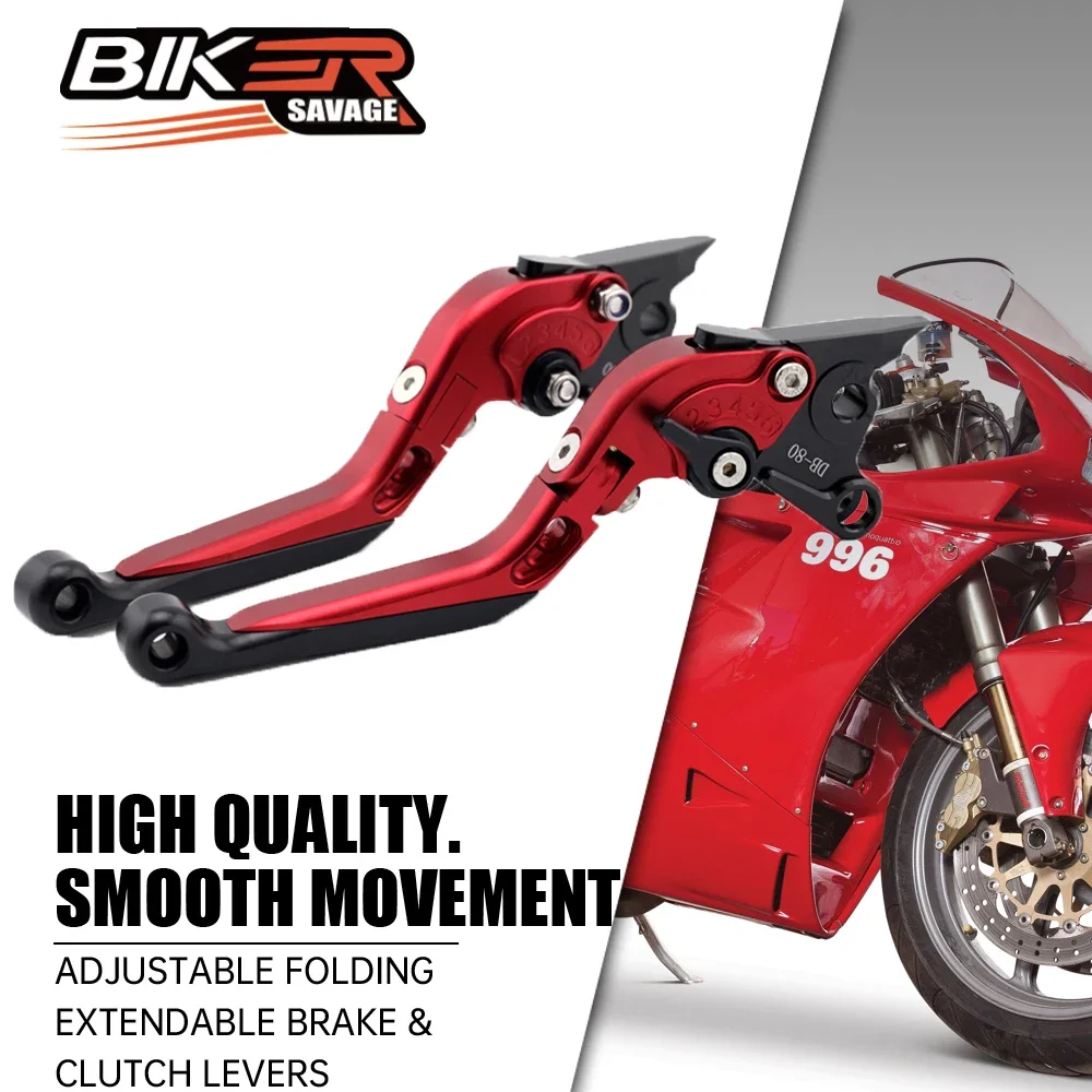 

Brake Clutch Levers For DUCATI 748 996 998 S R 1000GT SPORT 1000 ST3 ST4 MONSTER S2R 1000 Multistrada 1000 Folding Extendable