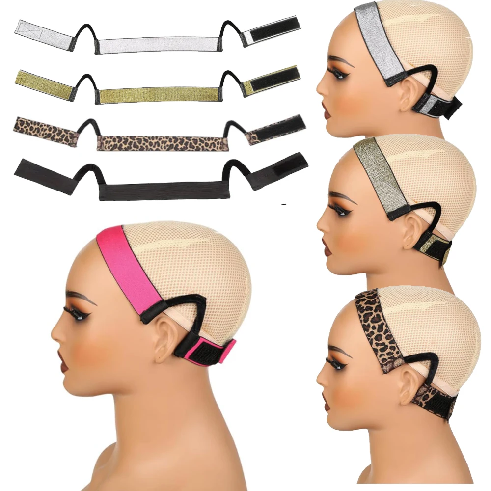 2Pcs Wig Band For Lace Front Ear Free Lace Melting Elastic Band Headband For Women No Slip C Shaped Ear Curve  Regular Size