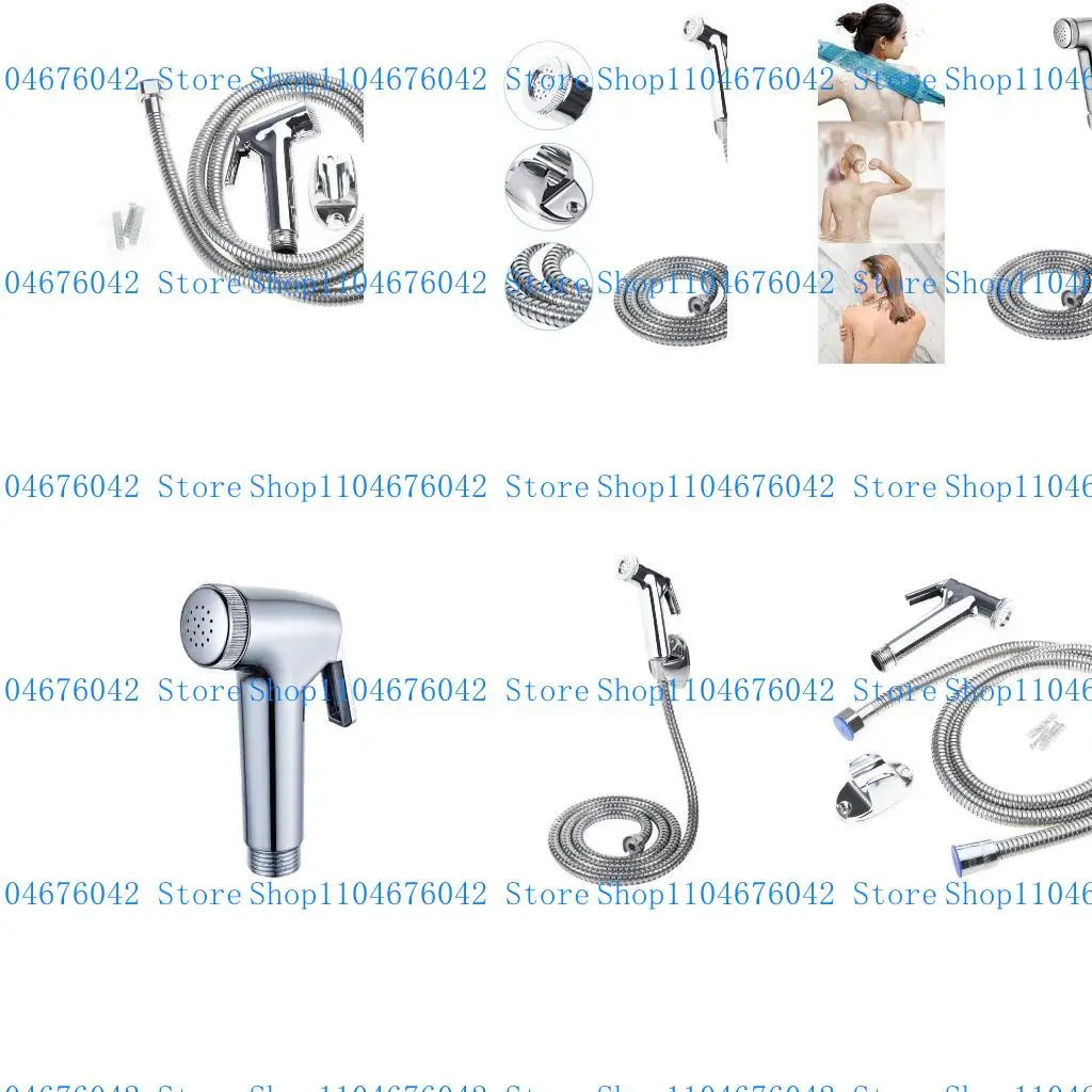 5asd Handheld Bidet Sprayer Set Adjustable Water Pressure Control Portable Bidet Sprayer with Spring Hose for Bathroom